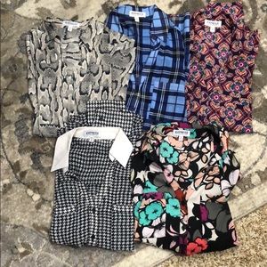 All 5 Express Portofino button down shirts size XS